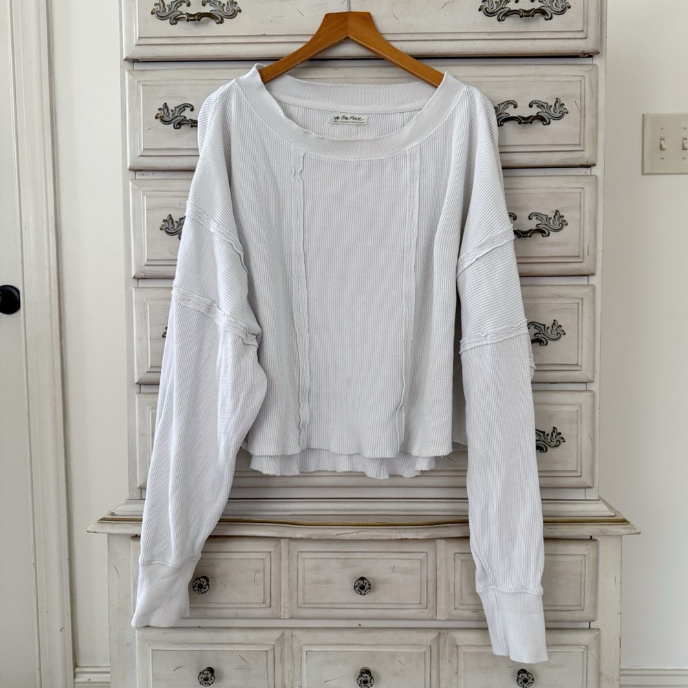 Free People Light Gray Sweater